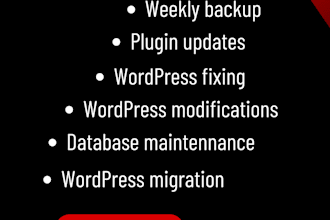 do wordpress website update, maintenance and support
