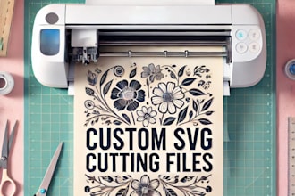create custom svg cutting files for cricut and silhouette