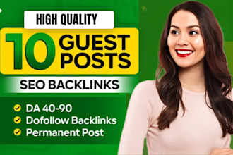 write and publish high da guest post with SEO dofollow backlinks