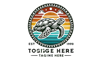 do awesome turtle logo in company