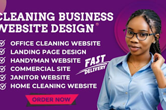 office cleaning website, handyman website, booking koala, commercial website