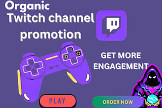 organically promote your twitch channel to get active viewers on livestream