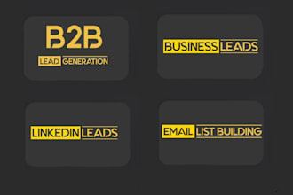do b2b lead generation and linkedin leads of your business
