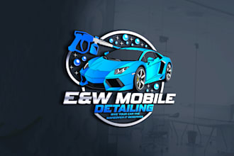do automotive, racing, car wash, auto and mobile detailing logo