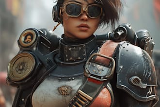 do a awesome character warhammer 40k