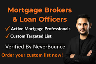 provide verified mortgage brokers and loan officers list