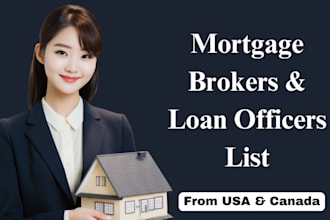 provide verified mortgage brokers and loan officers list