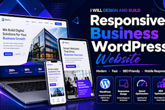 design and build responsive business wordpress website development