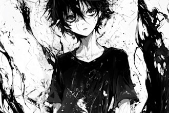 make anime manga art style humanoid or furry characters