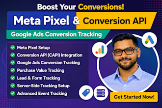 fix or setup meta pixel, conversion API, ads conversion tracking via GTM