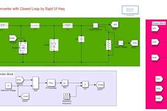 do matlab simulink design power converter and simulation