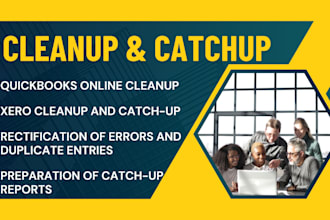 do cleanup and catchup in quickbooks online and xero