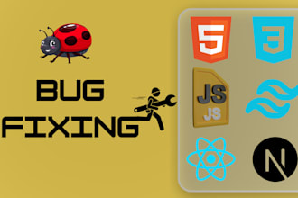 do htmlcss js react bug fixing