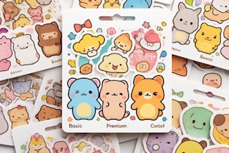 unique kawaii sticker design