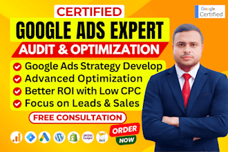 audit and optimize google ads adwords PPC campaigns search ads as an SEM expert