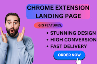 do a custom landing page tailored for your chrome extension