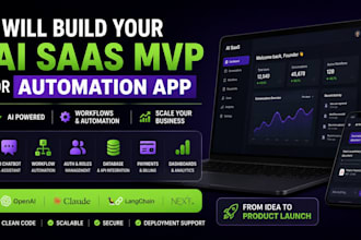 build your ai saas mvp or automation app