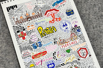 create hand drawn doodle art