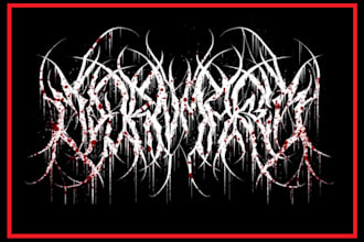 do death, black metal, grindcore, hardcore band logo
