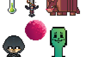 create a cool pixel art for you