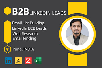 expert in b2b market research, and data extraction