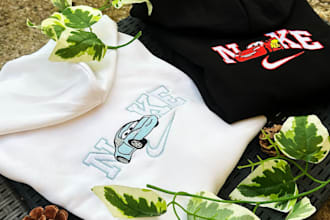 make remarkable embroidery designs, anime and nike designs