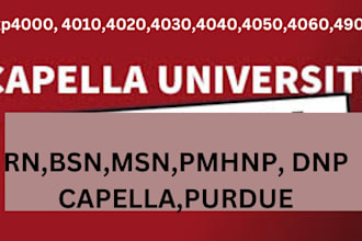 write, revise and edit capella nursing flexpath rn, bsn, msn, pmhnp, dnp