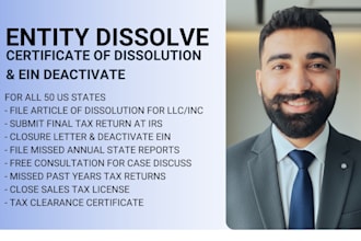 dissolve llc, close ein tax id, file article of dissolution