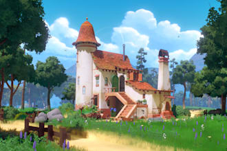 create 3d stylized props and assets for game and animation