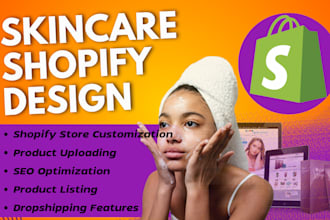 design skincare shopify store skincare website beauty cosmetics skincare store