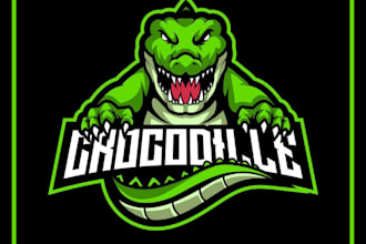 create alligator logo for your business