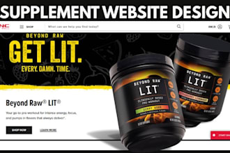 build nutraceutical website nutraceutical peptide nootropic supplement website