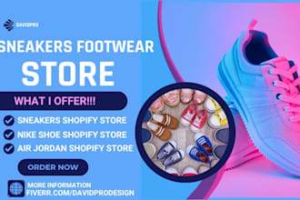 design footwear shopify store sneakers website air jodan nike shoe shopify store