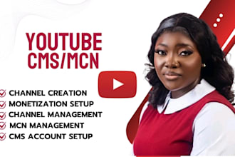 set up and monetize your youtube cms content id mcn and management service cms