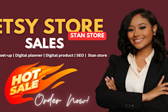 etsy shop set up etsy shop stan store marketing