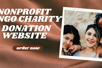 build nonprofit website, charity website, donation website ,ngo, 501c3 website