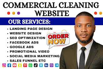 generate janitorial cleaning leads office cleaning commercial cleaning website