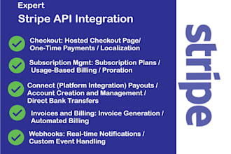 integerate stripe api for checkout, subscriptions and connect efficiently