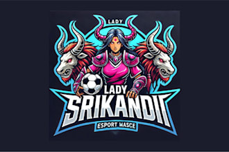 do unique lady srikandi mascot logo for you in just two days