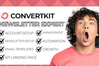 setup convertkit email newsletter kit newsletter convertkit landing page expert