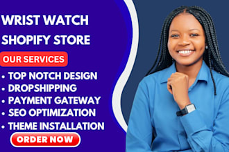 design highly profitable watch shopify store smart watch website bracelet store