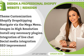 create shopify store, shopify website design and redesign, dropshipping store