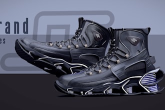 design custom sport shoes with 3d modeling and ultra realistic renders