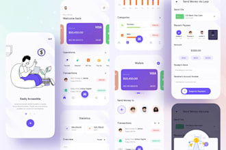 design fintech website fintech banking loan app fintech app