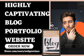 design blog personal portfolio business resume cv event wordpress clone website