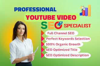 be your youtube SEO specialist for highest ranking
