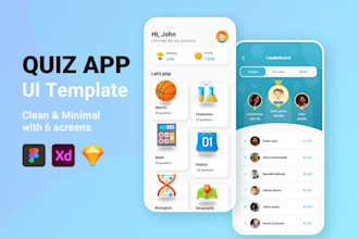 do mobile app educational learning app kids course UI UX design app android ios