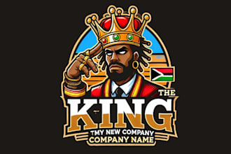 create the king mascot logo in very short time