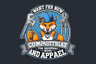 give industrial and apparel creative mascot logo design for your company