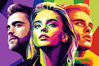 make a beautiful wpap pop art portrait